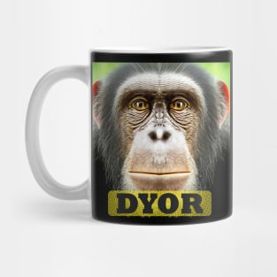 DYOR Funny Monkey Humorous Apes Animals Mug